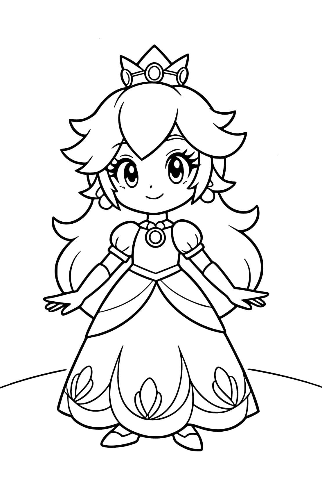 Nakreslete Rosalina zdarma pro děti omalovánka