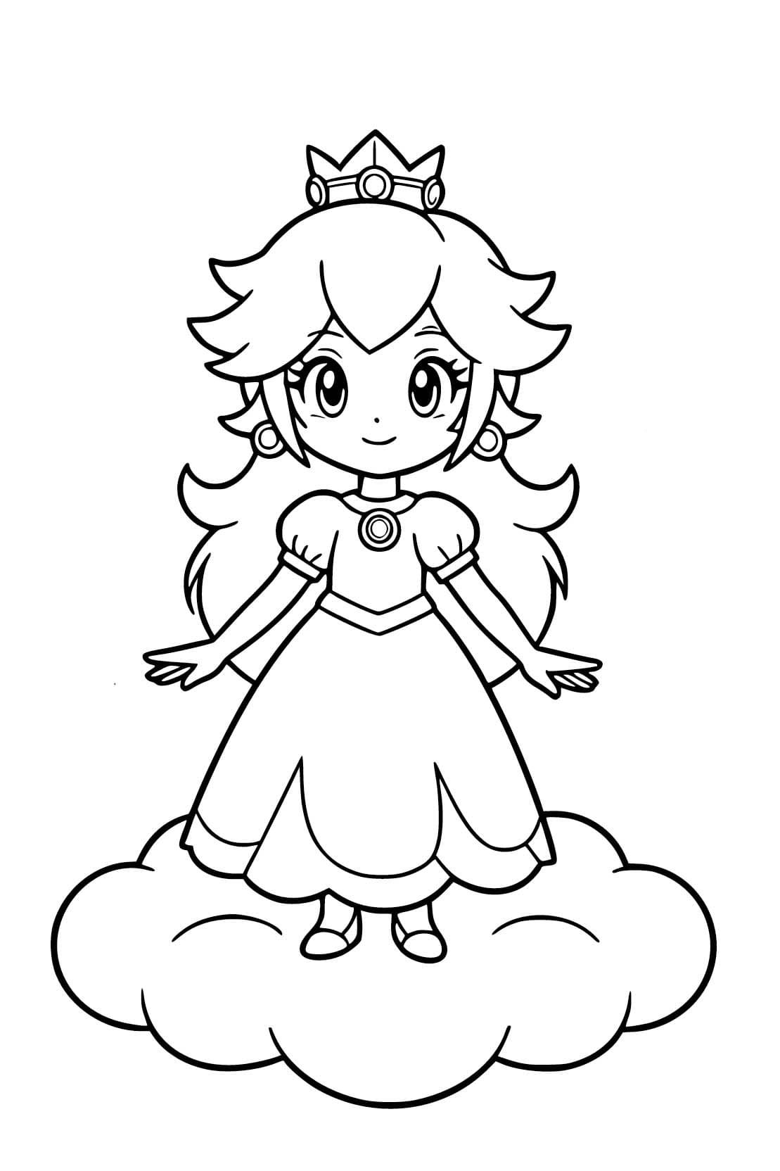 Nakreslete Rosalina zdarma prostý tisknutelné omalovánka