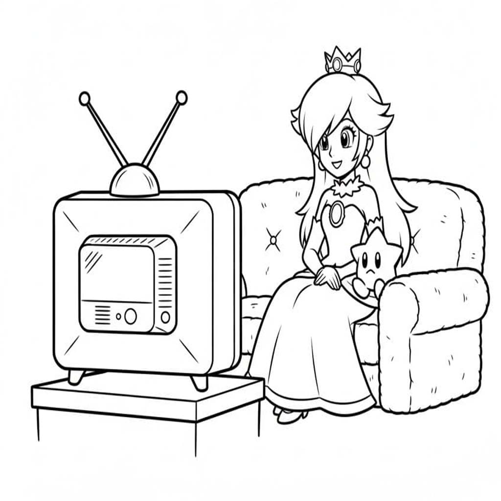 Nakreslete Rosalina zdarma snadný omalovánka