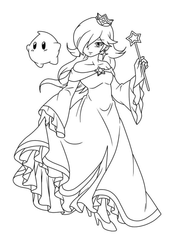 Nakreslete Rosalina zdarma omalovánka