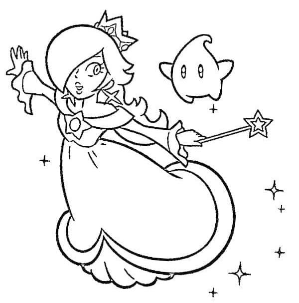 Nakreslete Rosalina omalovánka