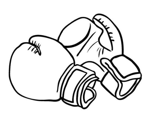 Nakreslete Rukavice základní tisknutelné omalovánka