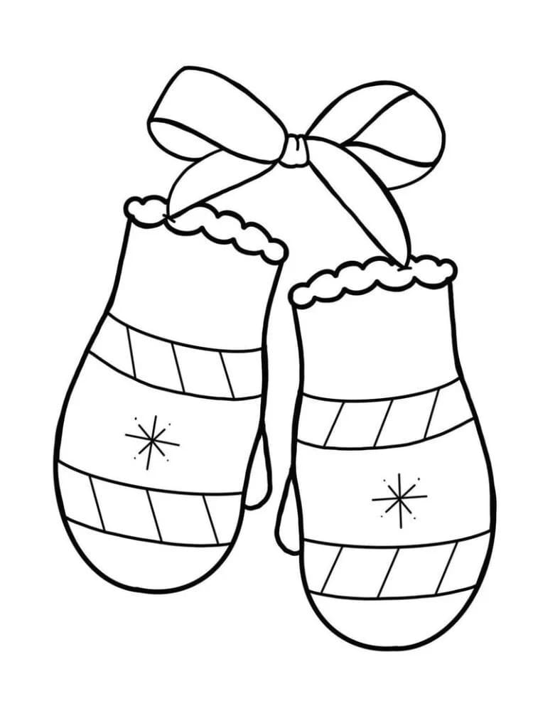 Nakreslete Rukavice omalovánka