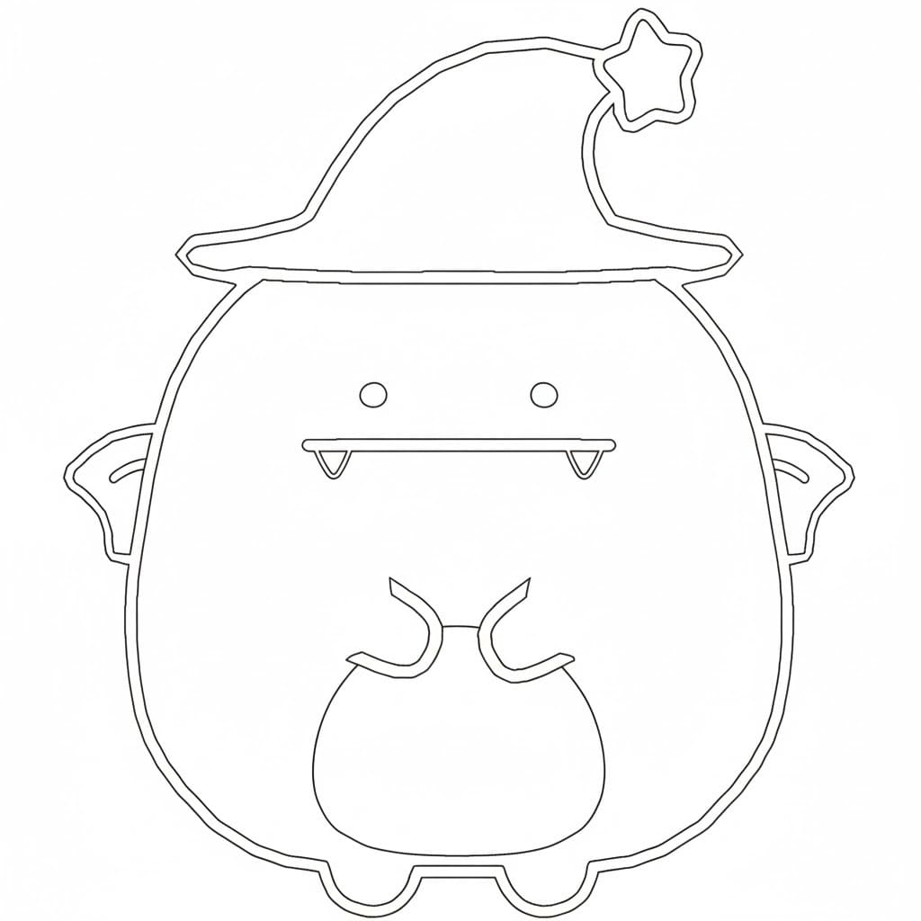 Nakreslete Sumikko Gurashi zdarma prostý omalovánka