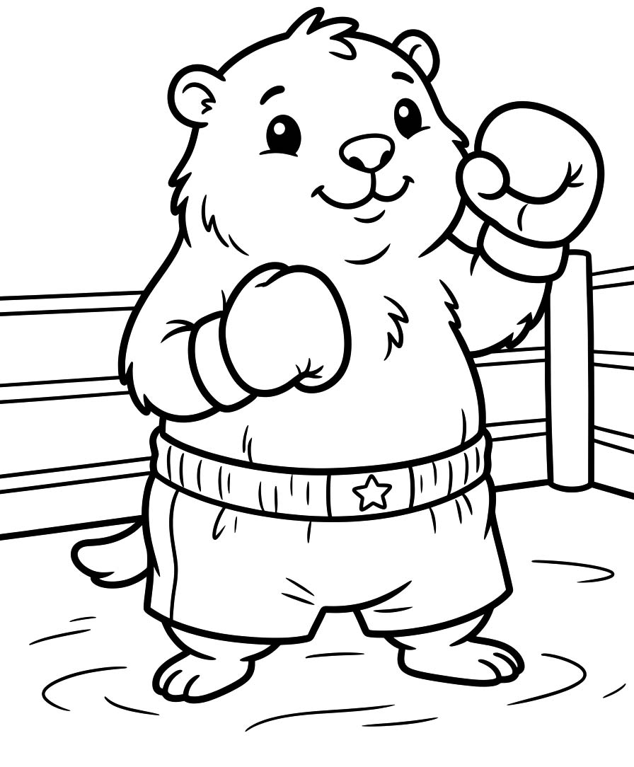 Nakreslete Svišť zdarma snadný omalovánka