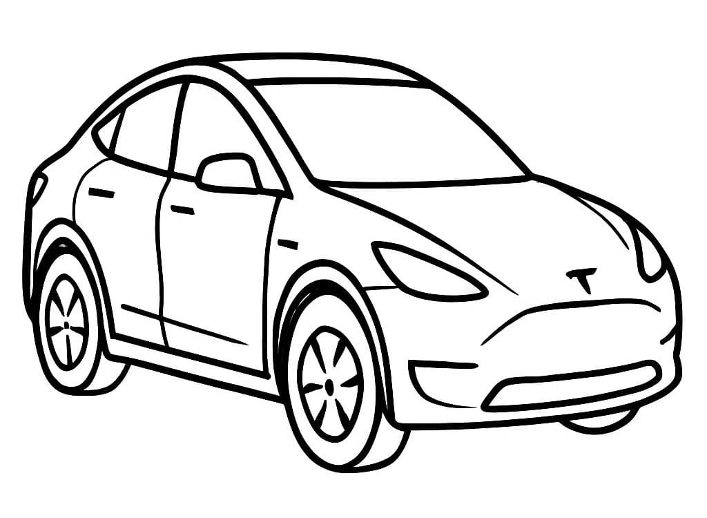 Nakreslete Tesla k vytisknutí omalovánka