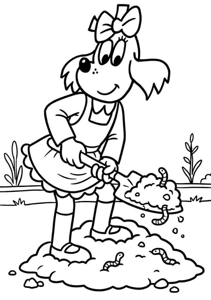 Obraz Fifinka tisknutelné omalovánka