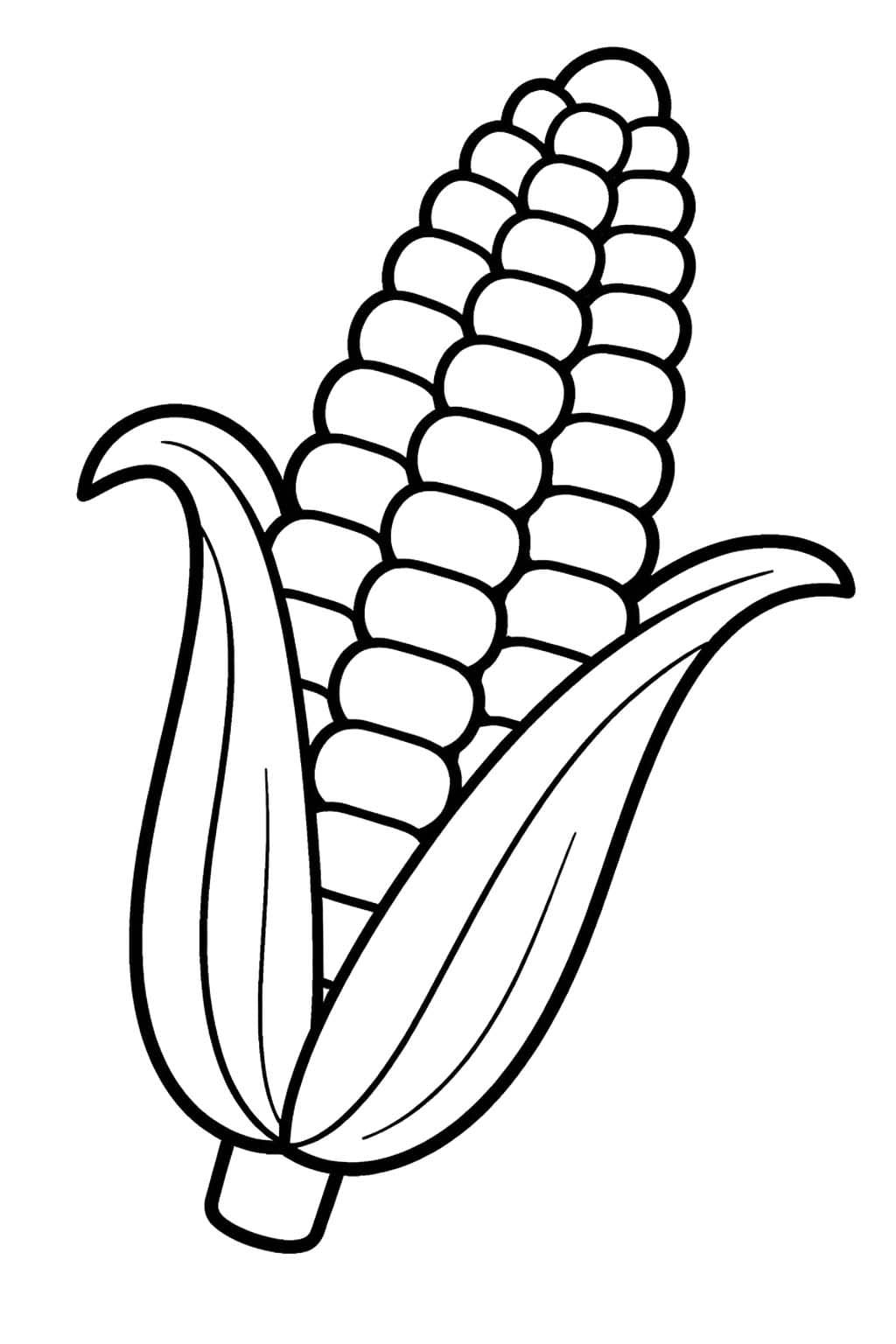 Obraz Kukuřice zdarma omalovánka