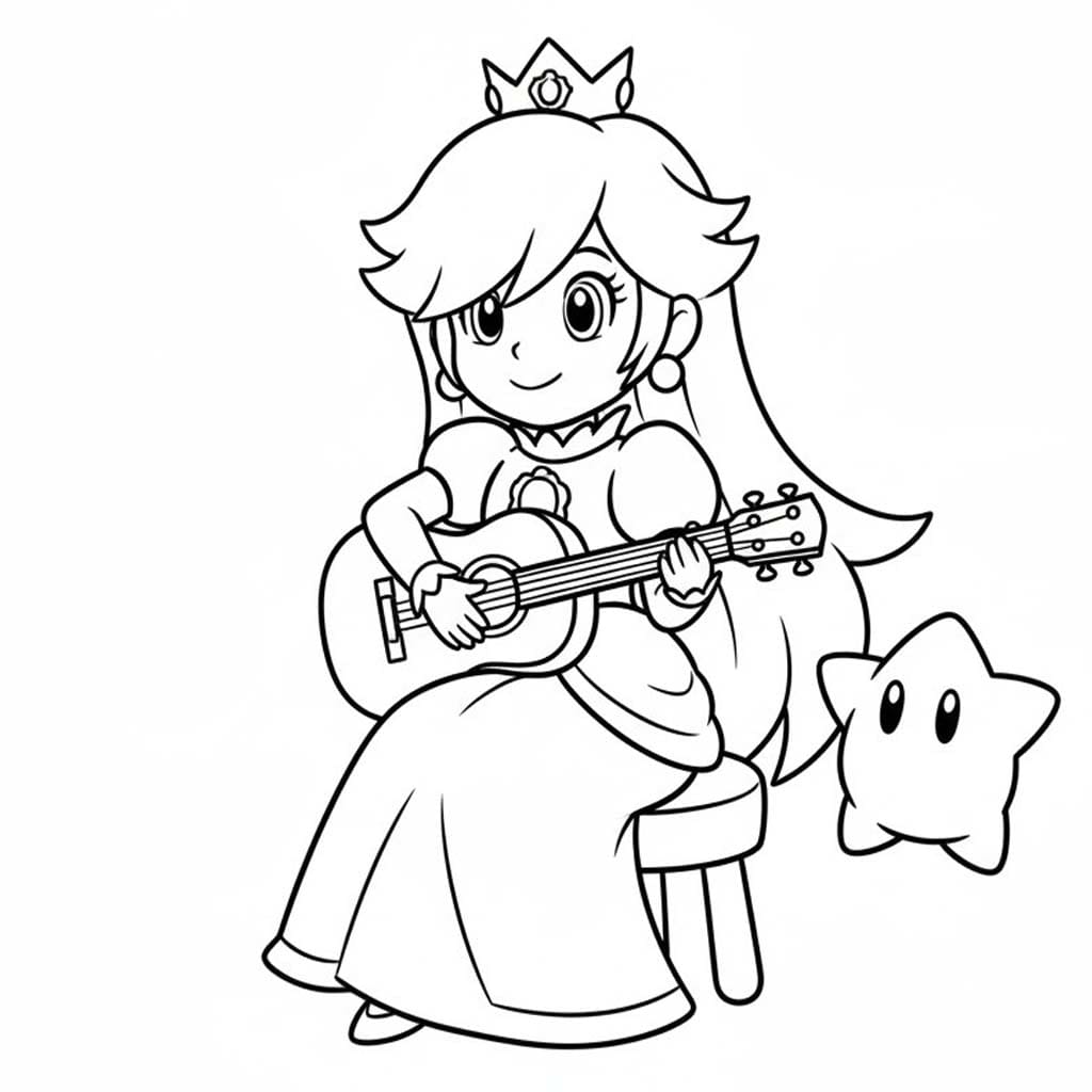 Obraz Rosalina tisknutelné omalovánka