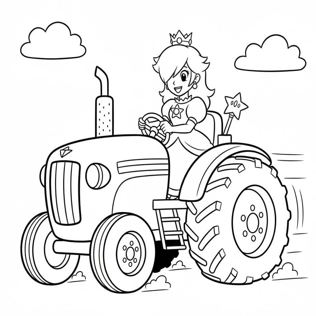 Obraz Rosalina zdarma tisknutelné omalovánka