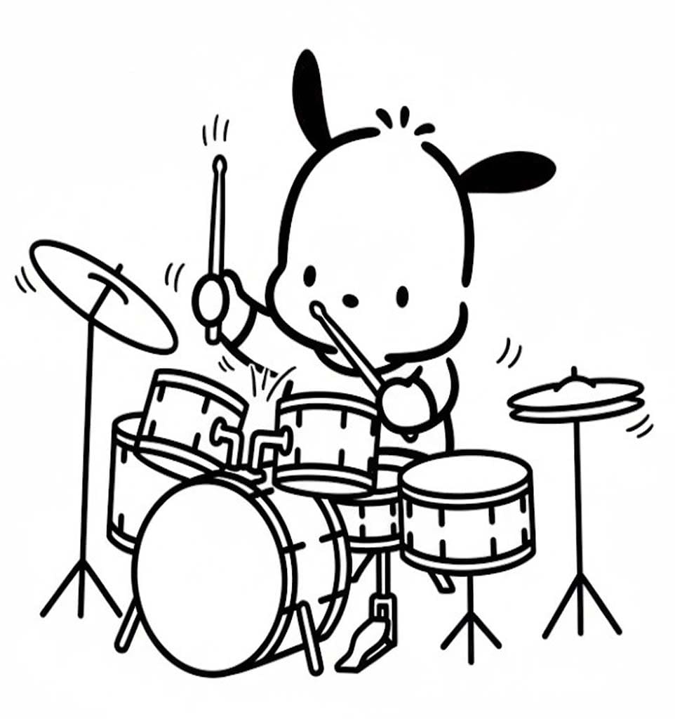 Pochacco k vytisknutí zdarma omalovánka