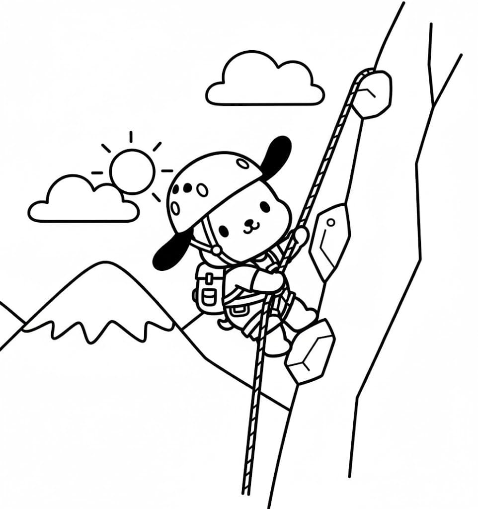 Pochacco zdarma snadný omalovánka