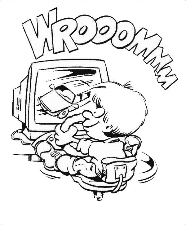 Počítač zdarma prostý omalovánka