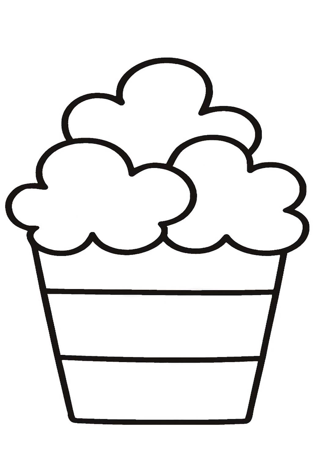 Popcorn zdarma pro děti omalovánka