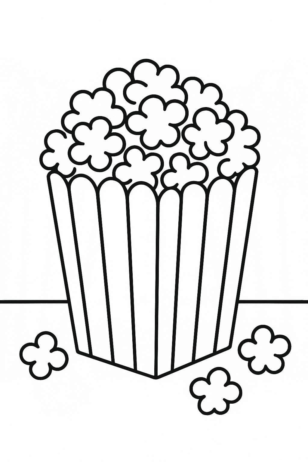 Popcorn zdarma základní omalovánka