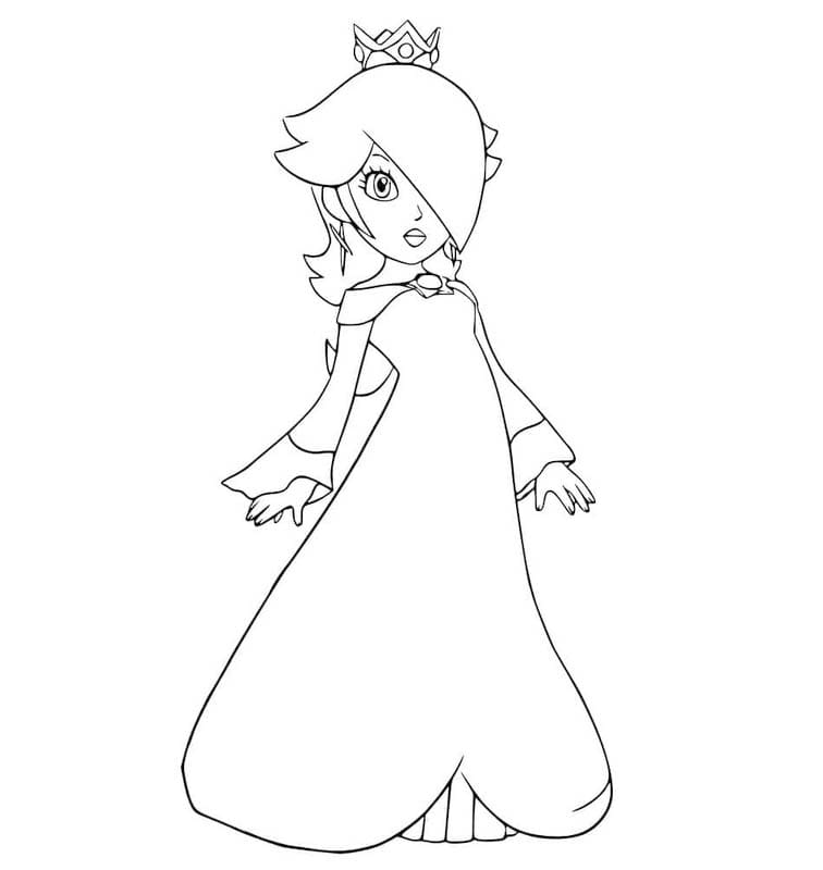 Rosalina zdarma omalovánka