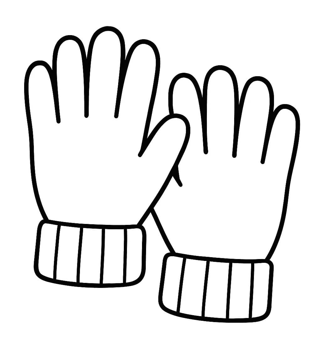 Rukavice omalovánky