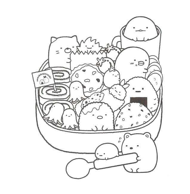 Sumikko Gurashi tisknutelné pro děti omalovánka