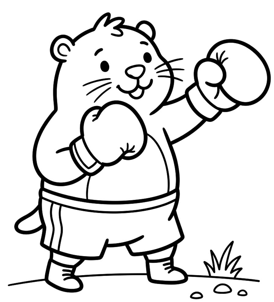 Svišť zdarma základní omalovánka