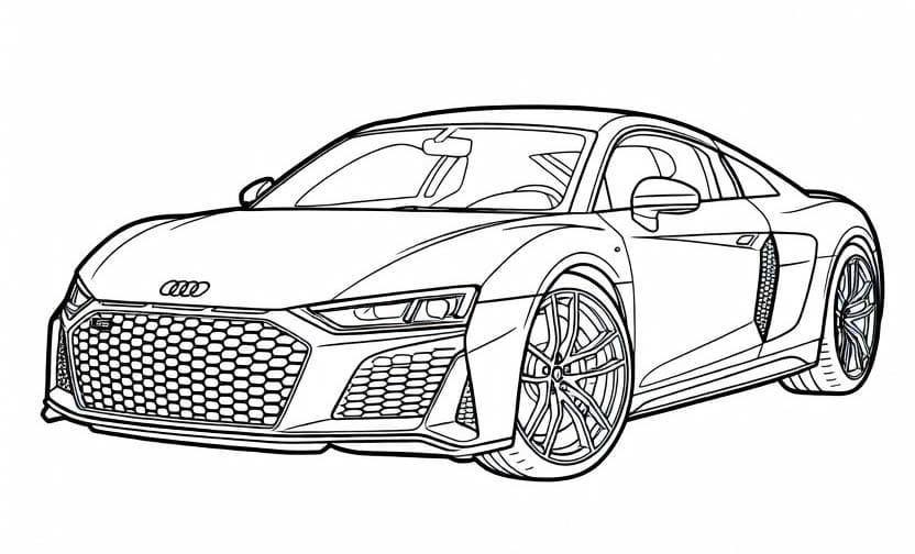 Audi k vytisknutí omalovánka