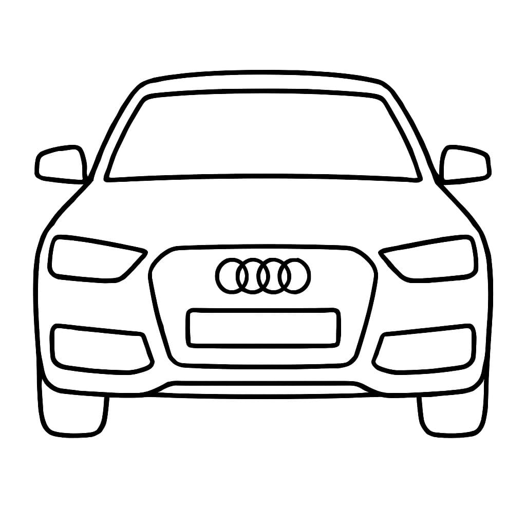 Audi pro děti omalovánka