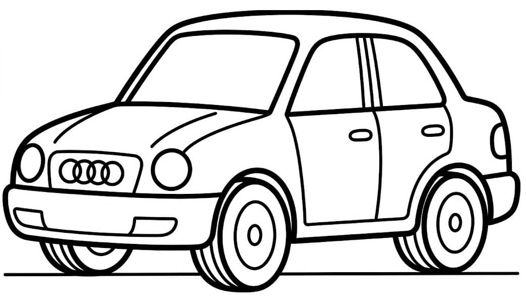 Audi tisknutelné omalovánka