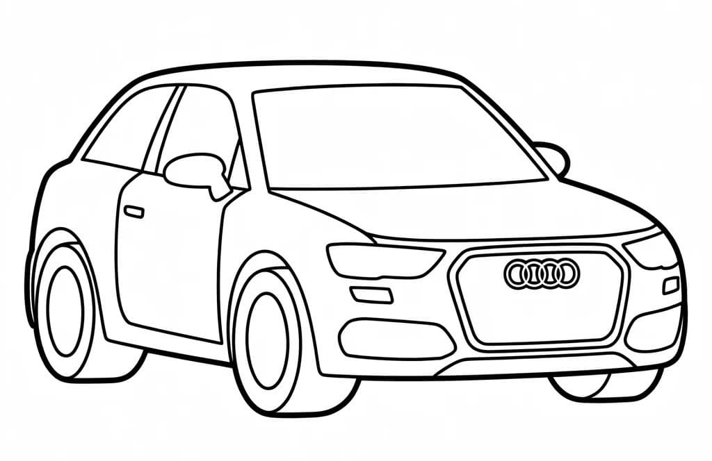 Audi zdarma pro děti omalovánka