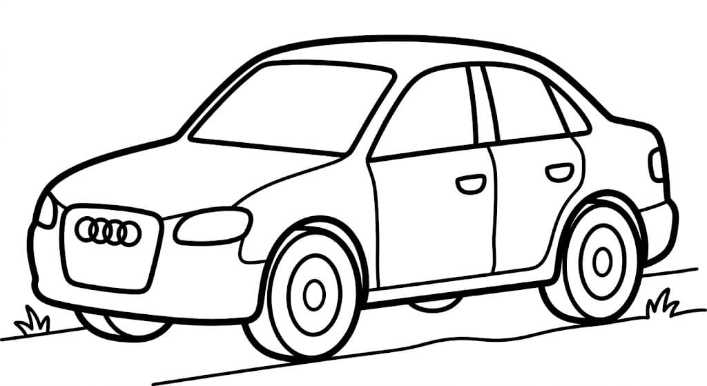 Audi zdarma základní omalovánka