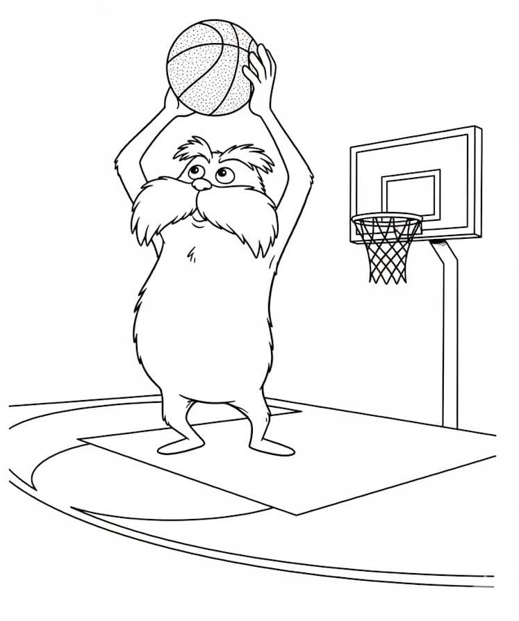 Lorax pro děti omalovánka