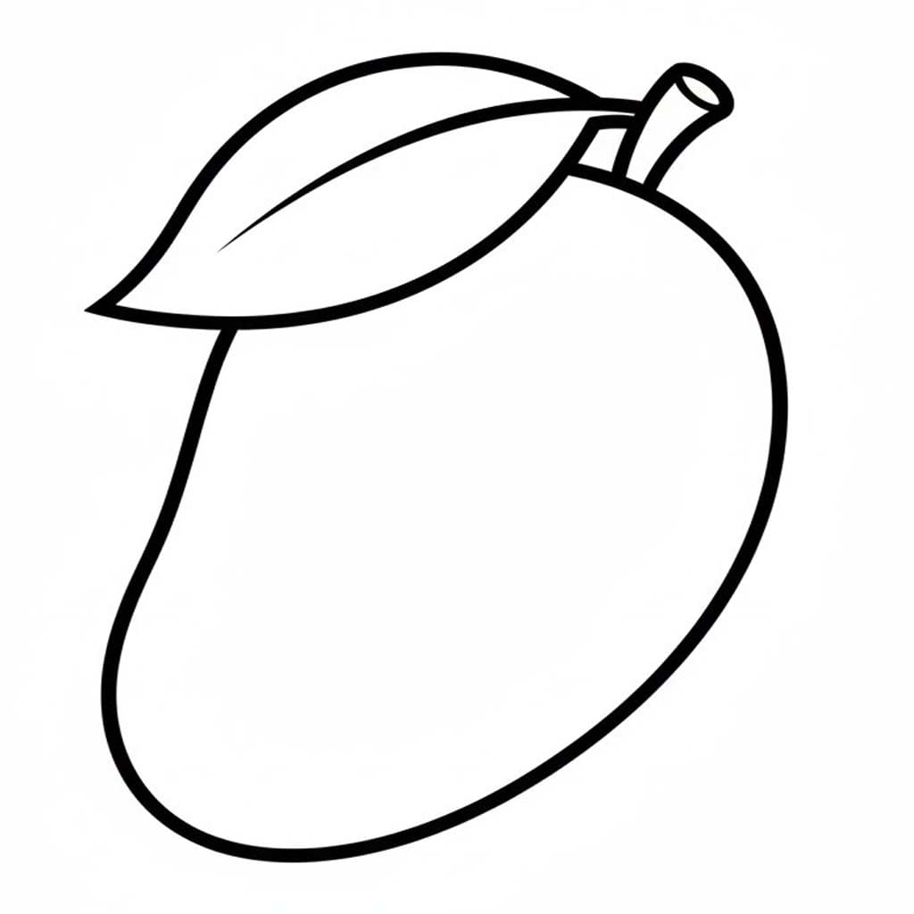 Mango k vytisknutí omalovánka