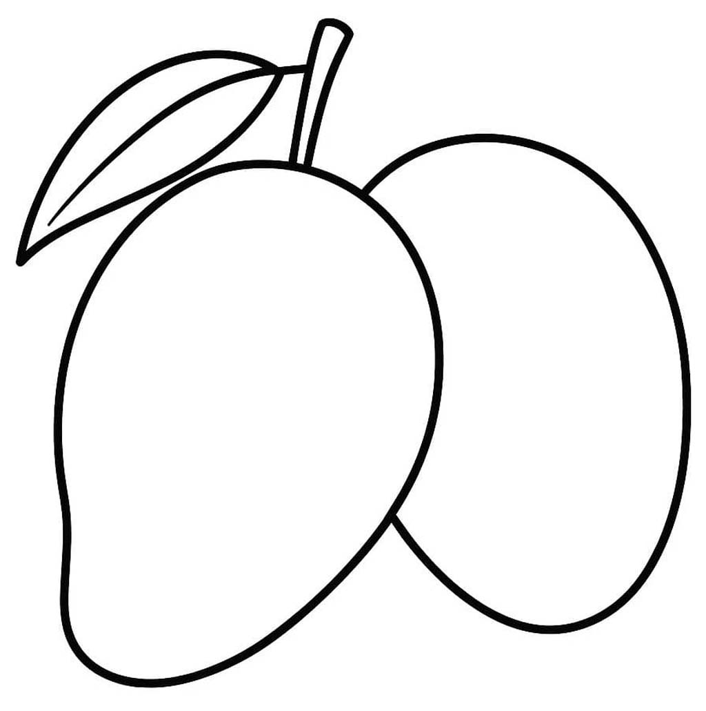 Mango tisknutelné pro děti omalovánka