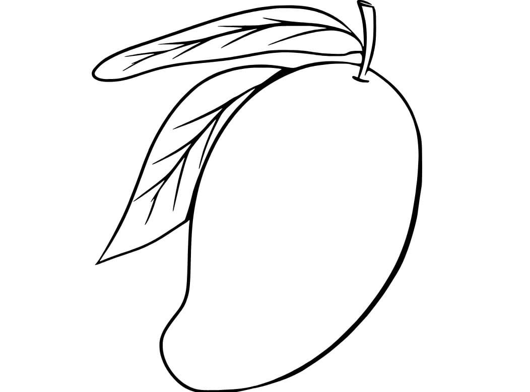Mango základní tisknutelné omalovánka
