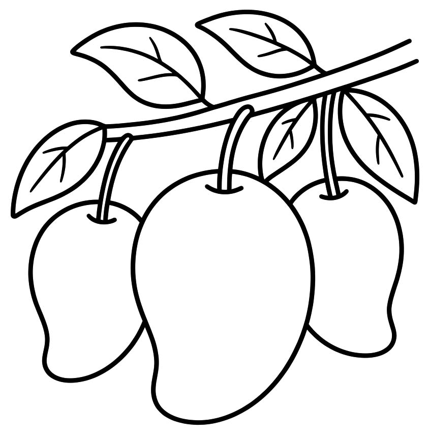 Mango zdarma snadný omalovánka