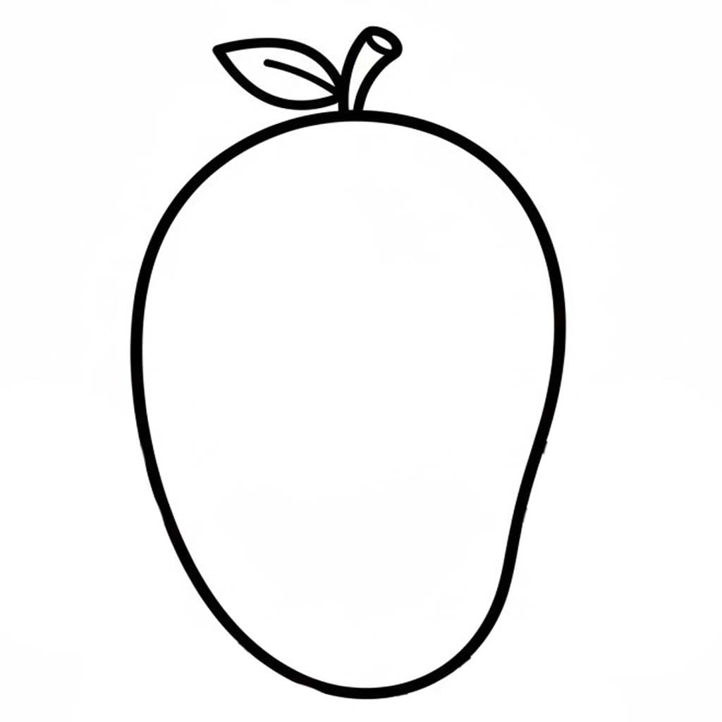 Mango zdarma omalovánka