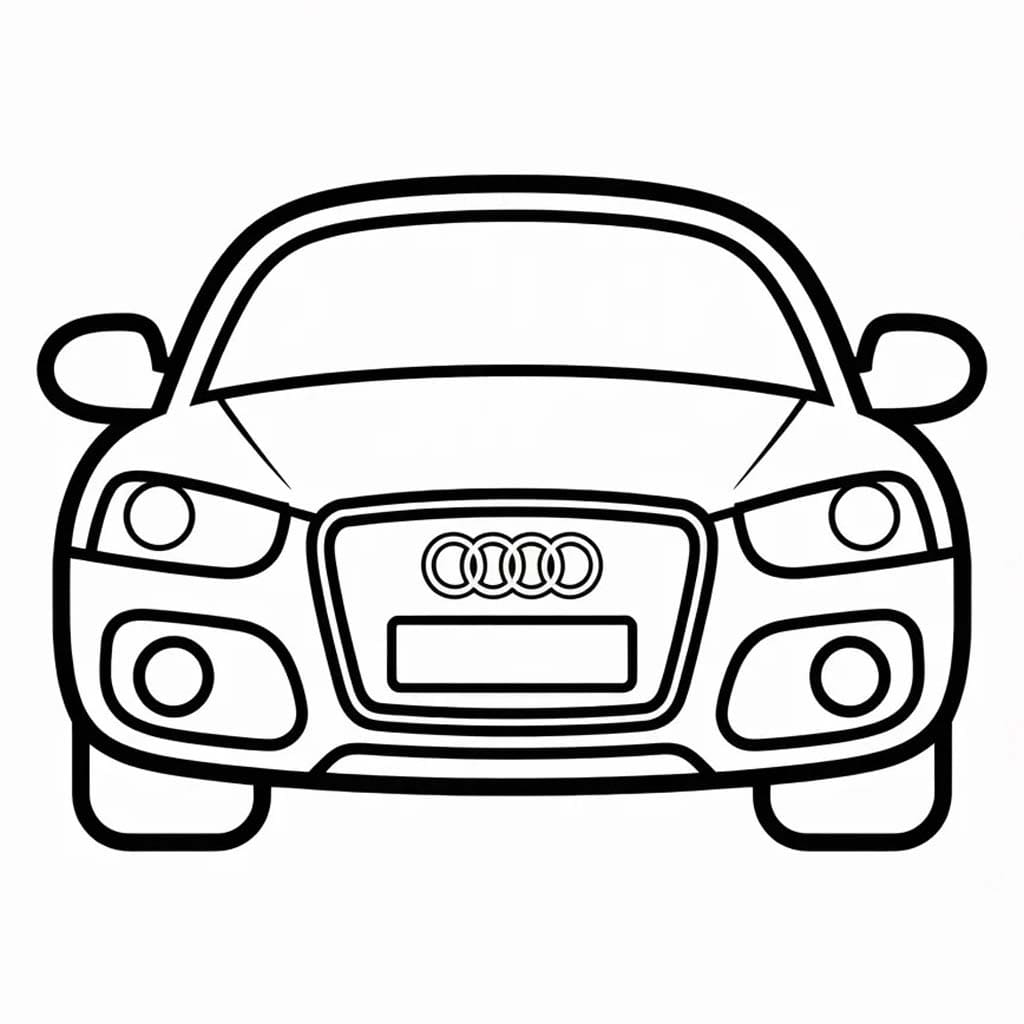 Nakreslete Audi tisknutelné omalovánka