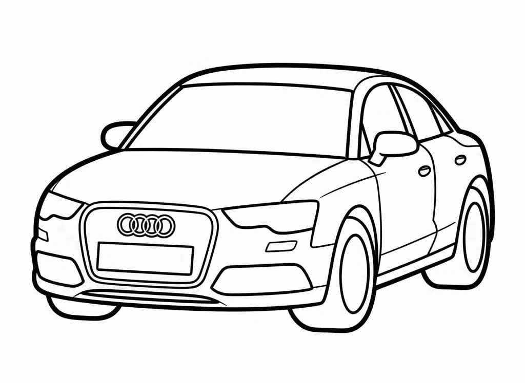 Nakreslete Audi omalovánka