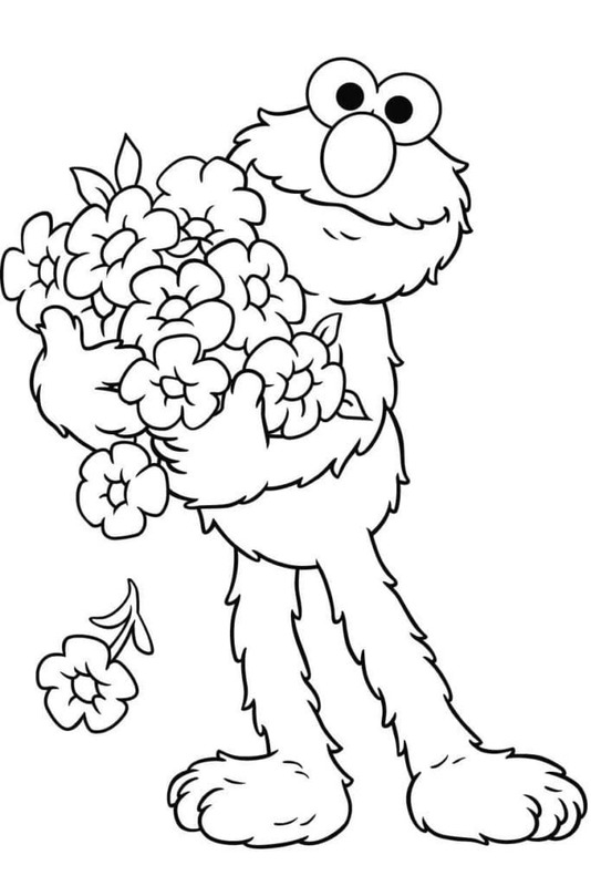 Nakreslete Elmo k vytisknutí zdarma omalovánka