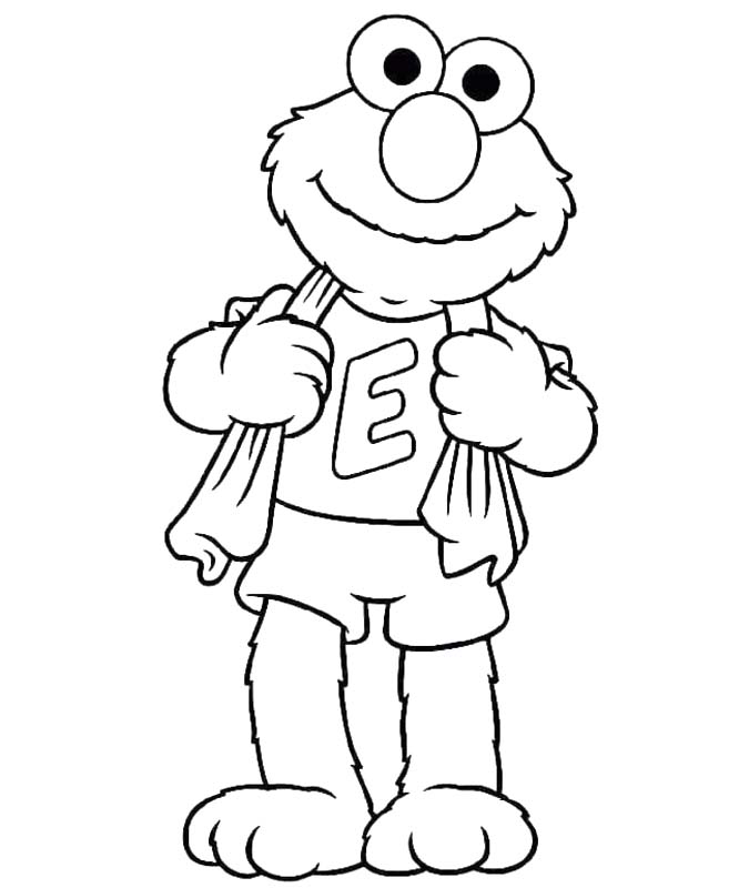 Nakreslete Elmo k vytisknutí omalovánka