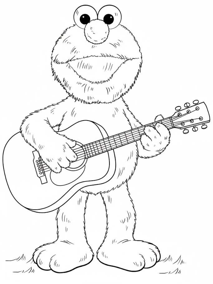 Nakreslete Elmo prostý omalovánka