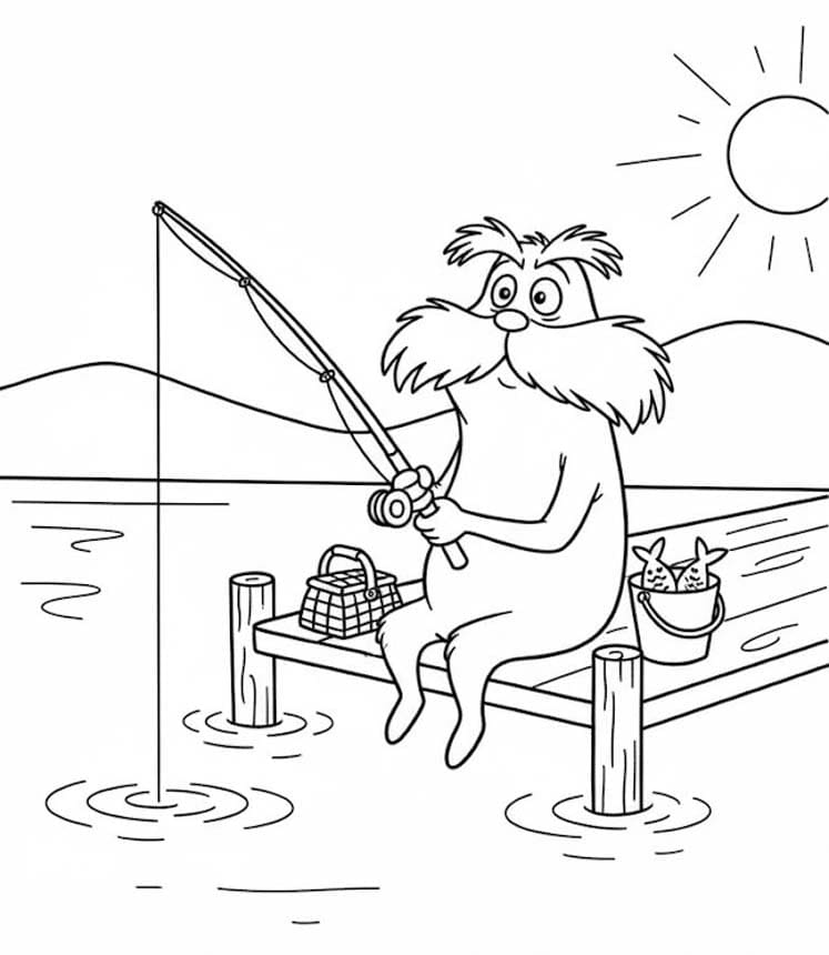 Nakreslete Lorax pro děti omalovánka