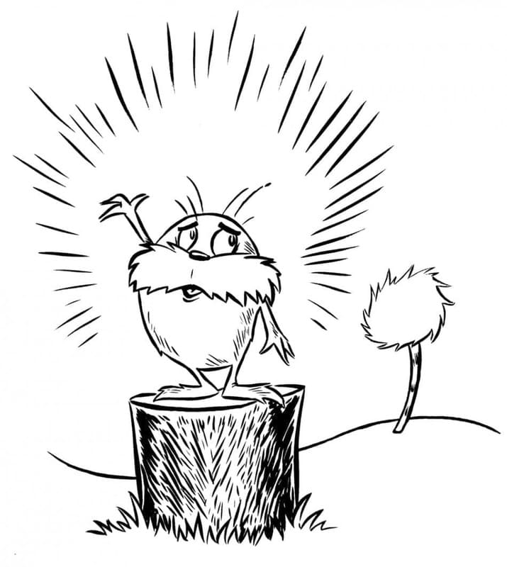 Nakreslete Lorax zdarma snadný omalovánka