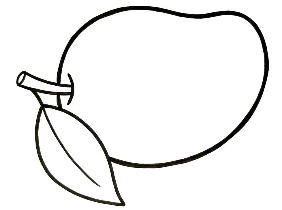 Nakreslete Mango k vytisknutí omalovánka