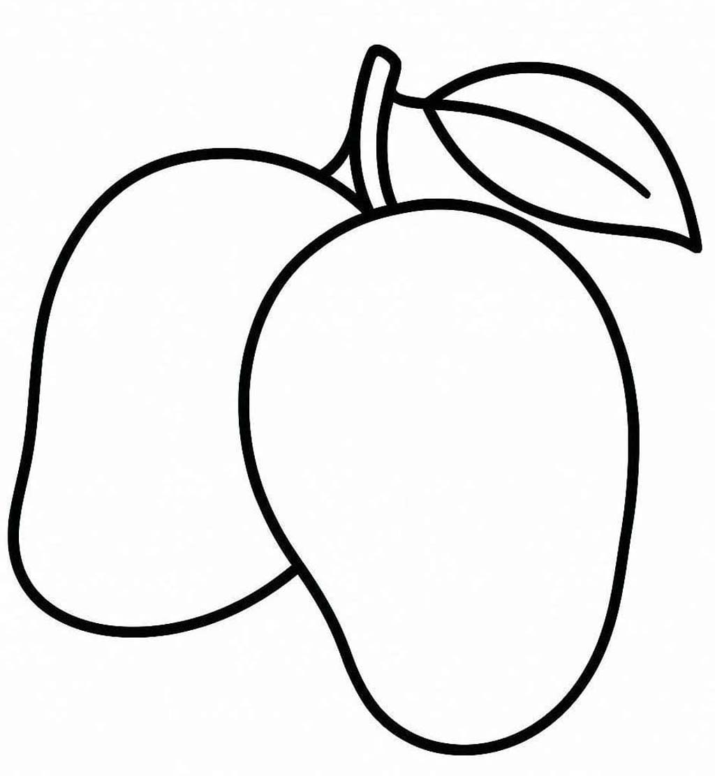 Nakreslete Mango pro děti omalovánka