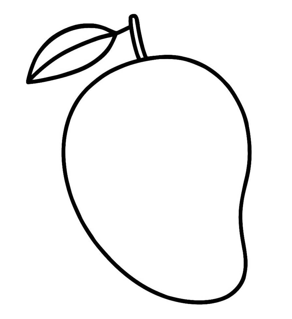 Nakreslete Mango prostý omalovánka