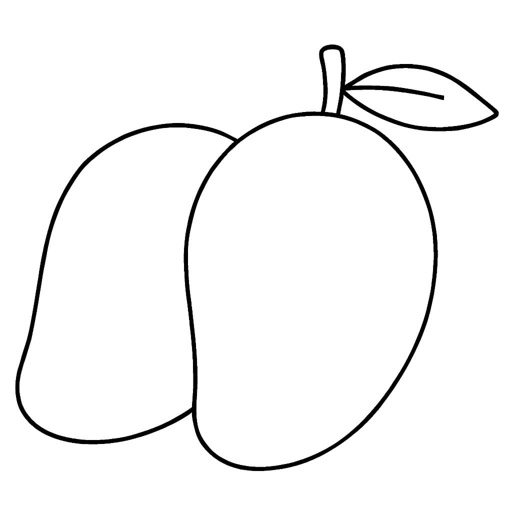 Nakreslete Mango snadný omalovánka