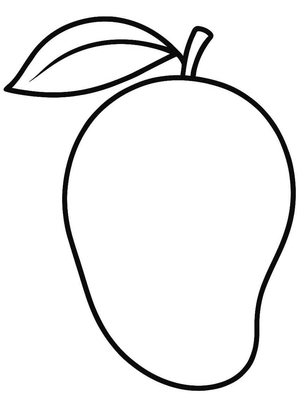 Nakreslete Mango tisknutelné pro děti omalovánka