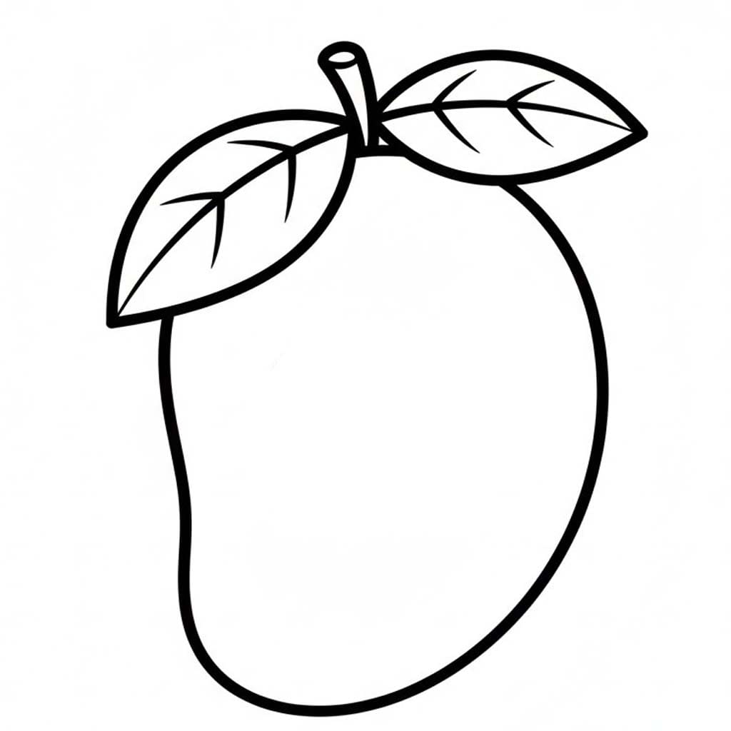 Nakreslete Mango základní omalovánka