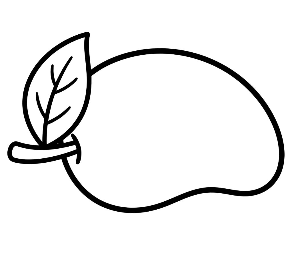 Nakreslete Mango zdarma snadný omalovánka