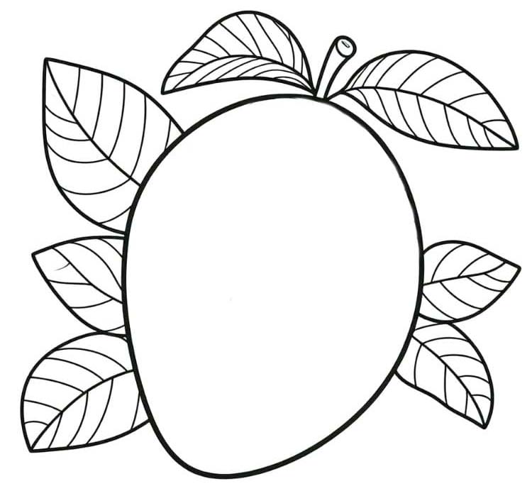 Nakreslete Mango zdarma omalovánka