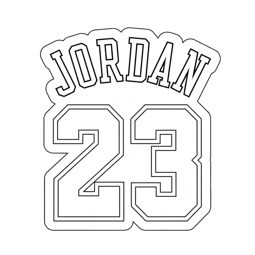 Nakreslete Michael Jordan zdarma omalovánka